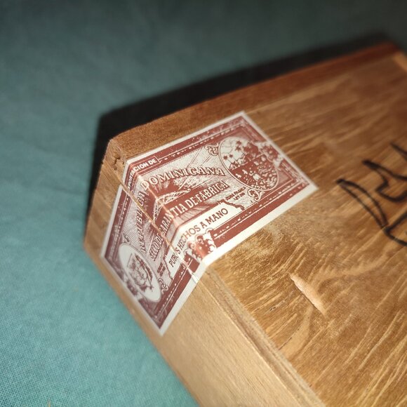 Cigar Box Wooden Stamp Dominican Republic Fonseca Vintage Caribbean ethnic old - Picture 5 of 9